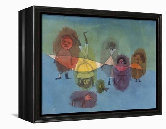 Small Children; Kindergruppe-Paul Klee-Framed Premier Image Canvas