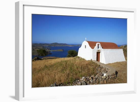 Small Church, Patmos, Dodecanese, Greek Islands, Greece, Europe-null-Framed Photographic Print