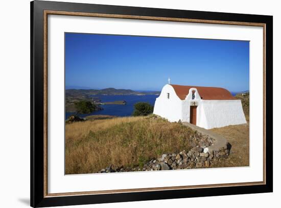 Small Church, Patmos, Dodecanese, Greek Islands, Greece, Europe-null-Framed Photographic Print