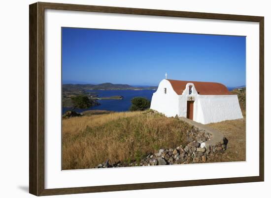 Small Church, Patmos, Dodecanese, Greek Islands, Greece, Europe-null-Framed Photographic Print