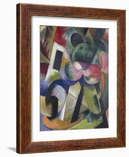 Small Composition II, House with Trees-Franz Marc-Framed Giclee Print