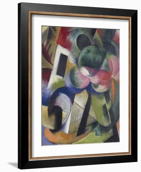 Small Composition II, House with Trees-Franz Marc-Framed Giclee Print