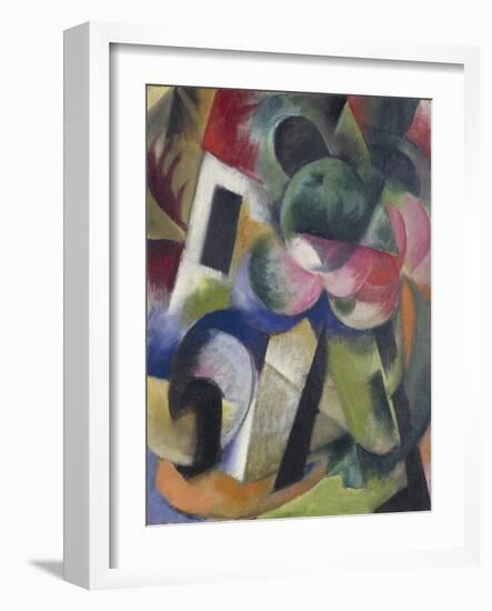 Small Composition II, House with Trees-Franz Marc-Framed Giclee Print