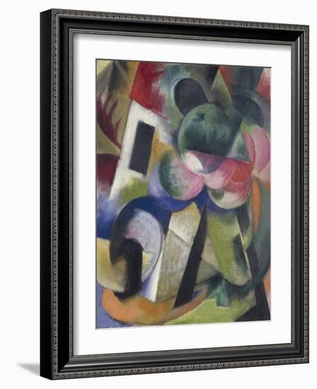 Small Composition II, House with Trees-Franz Marc-Framed Giclee Print