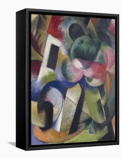 Small Composition II, House with Trees-Franz Marc-Framed Premier Image Canvas