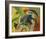 Small composition IV-Franz Marc-Framed Giclee Print