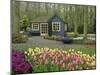 Small cottage flower shop, Keukenhof Gardens, Lisse, Netherlands-Adam Jones-Mounted Photographic Print