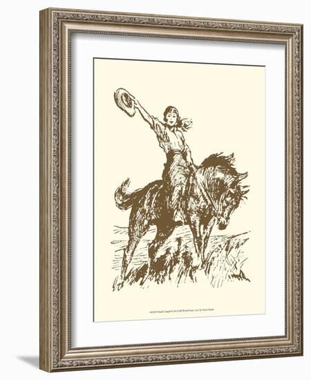 Small Cowgirl-Vision Studio-Framed Art Print