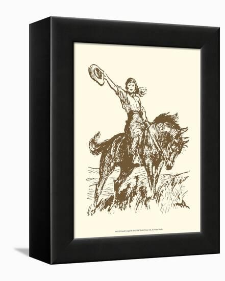 Small Cowgirl-Vision Studio-Framed Stretched Canvas