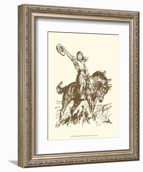 Small Cowgirl-Vision Studio-Framed Art Print