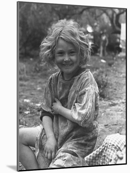 Small Dirty Child Living in the Migratory Camp-Carl Mydans-Mounted Photographic Print