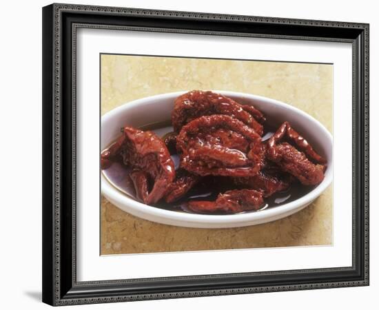 Small Dish of Dried Tomatoes in Oil-Eising Studio - Food Photo and Video-Framed Photographic Print