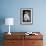 Small Dog Sitting-Tim Kahane-Framed Photographic Print displayed on a wall