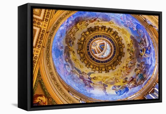 Small Dome, Saint Peter's Basilica, Vatican, Rome, Italy. Built in 1600's-William Perry-Framed Premier Image Canvas