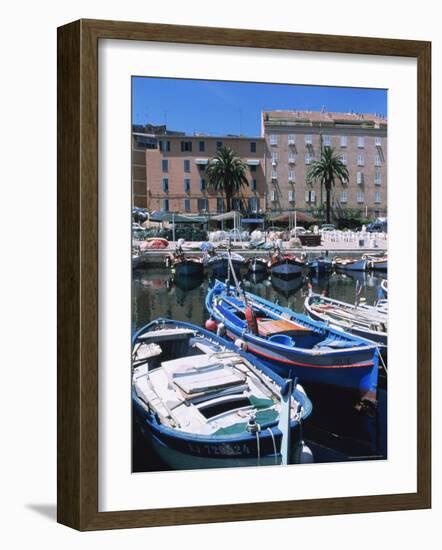 Small Fishing Boats, Ajaccio, Corsica, France, Mediterranean-Guy Thouvenin-Framed Photographic Print