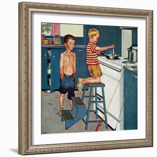 "Small Fry", July 12, 1958-Amos Sewell-Framed Giclee Print