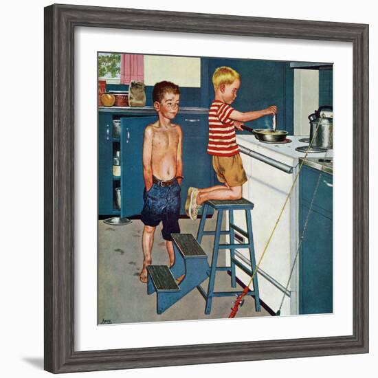 "Small Fry", July 12, 1958-Amos Sewell-Framed Giclee Print