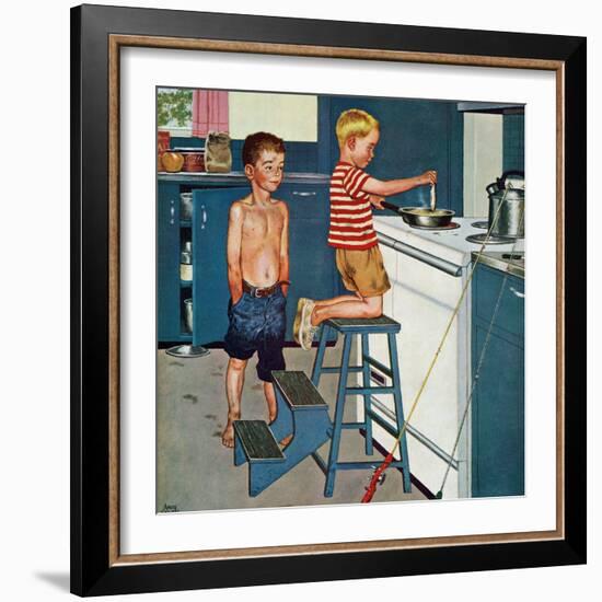 "Small Fry", July 12, 1958-Amos Sewell-Framed Giclee Print