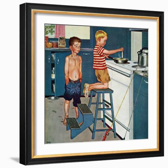 "Small Fry", July 12, 1958-Amos Sewell-Framed Giclee Print