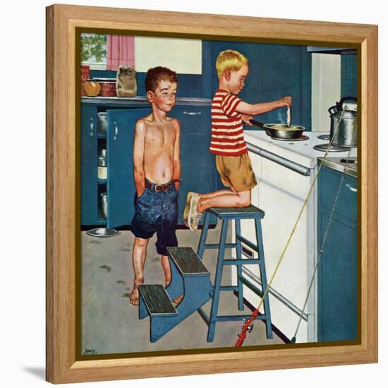 "Small Fry", July 12, 1958-Amos Sewell-Framed Premier Image Canvas