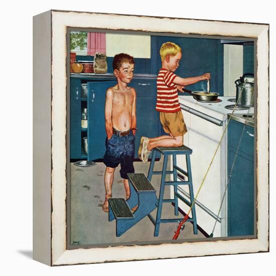 "Small Fry", July 12, 1958-Amos Sewell-Framed Premier Image Canvas