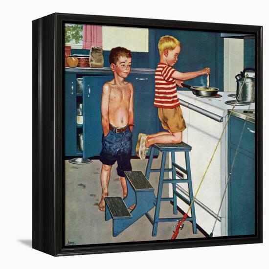 "Small Fry", July 12, 1958-Amos Sewell-Framed Premier Image Canvas