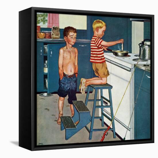 "Small Fry", July 12, 1958-Amos Sewell-Framed Premier Image Canvas