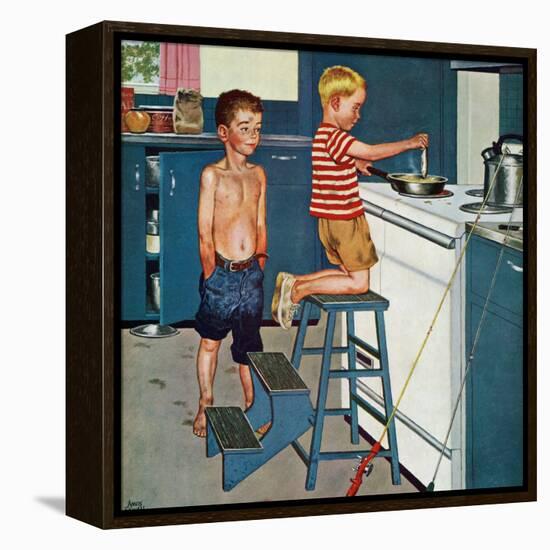 "Small Fry", July 12, 1958-Amos Sewell-Framed Premier Image Canvas