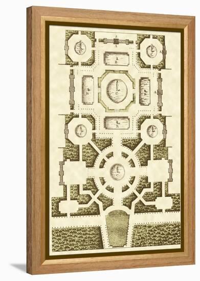 Small Garden Maze III-Jacques-francois Blondel-Framed Stretched Canvas