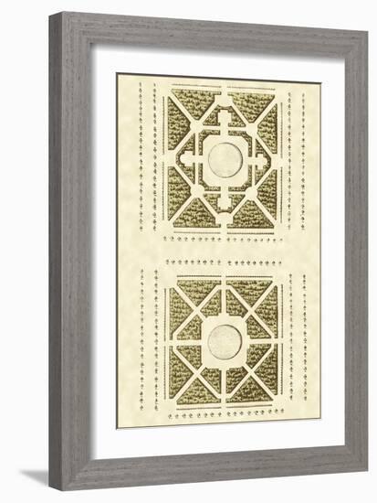 Small Garden Maze IV-Jacques-francois Blondel-Framed Art Print