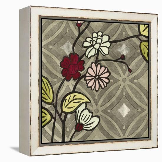 Small Geometric Blossoms I-Megan Meagher-Framed Stretched Canvas