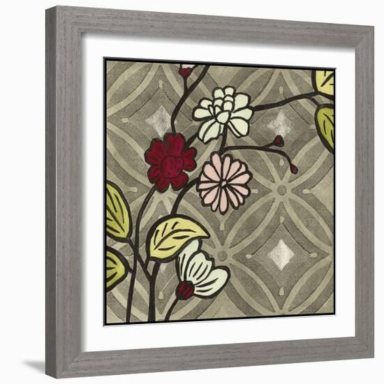 Small Geometric Blossoms I-Megan Meagher-Framed Art Print