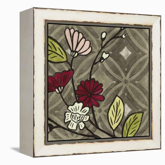 Small Geometric Blossoms II-Megan Meagher-Framed Stretched Canvas