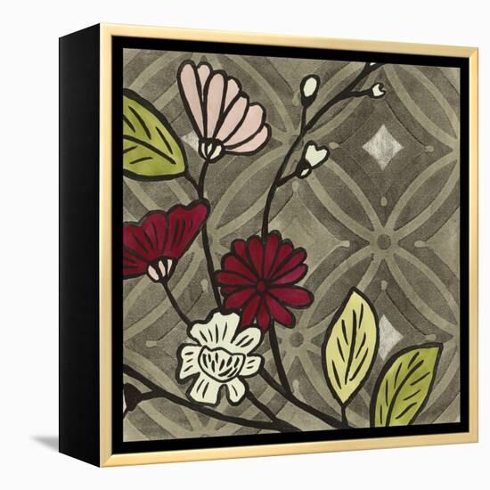 Small Geometric Blossoms II-Megan Meagher-Framed Stretched Canvas