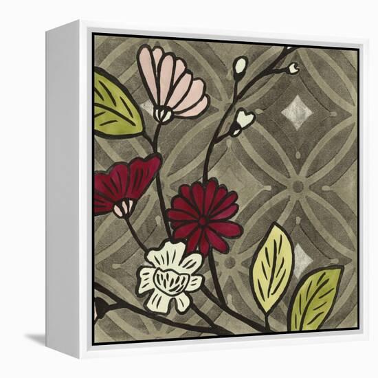 Small Geometric Blossoms II-Megan Meagher-Framed Stretched Canvas