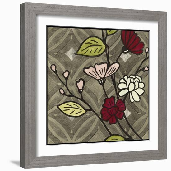 Small Geometric Blossoms III-Megan Meagher-Framed Art Print