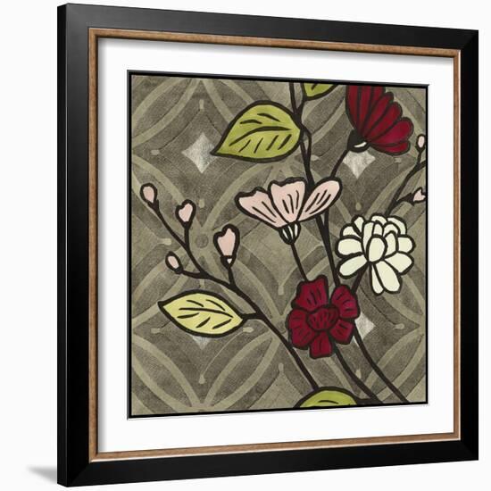 Small Geometric Blossoms III-Megan Meagher-Framed Art Print