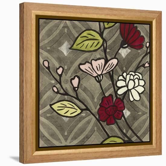 Small Geometric Blossoms III-Megan Meagher-Framed Stretched Canvas