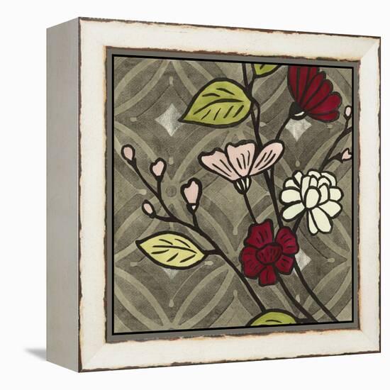 Small Geometric Blossoms III-Megan Meagher-Framed Stretched Canvas