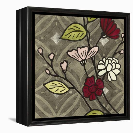 Small Geometric Blossoms III-Megan Meagher-Framed Stretched Canvas