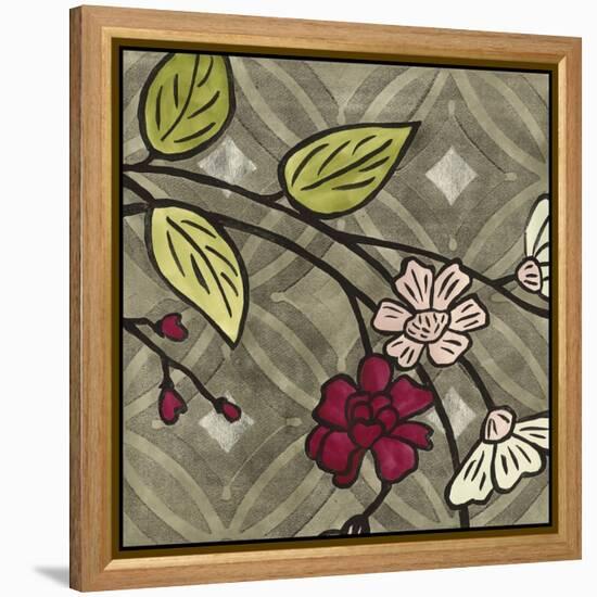 Small Geometric Blossoms IV-Megan Meagher-Framed Stretched Canvas