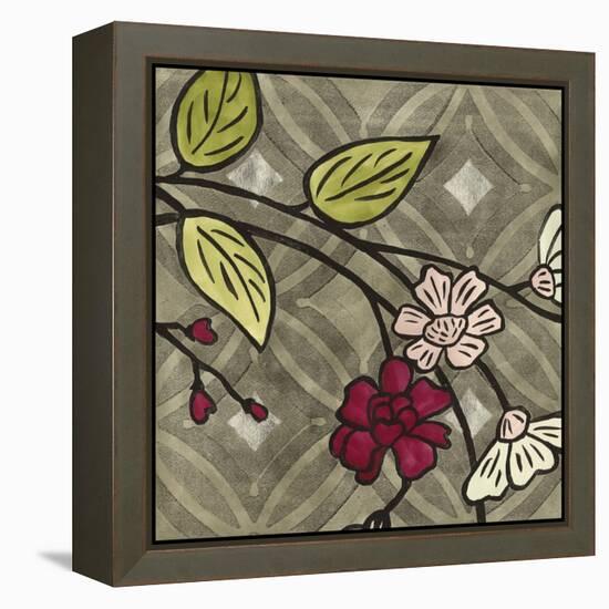 Small Geometric Blossoms IV-Megan Meagher-Framed Stretched Canvas