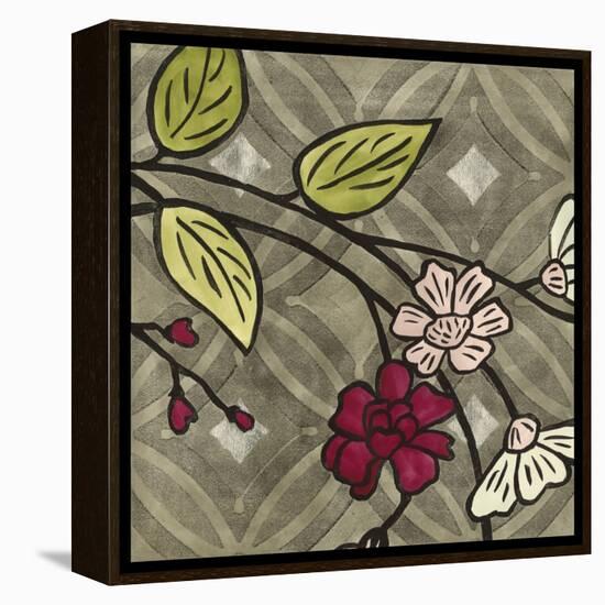 Small Geometric Blossoms IV-Megan Meagher-Framed Stretched Canvas