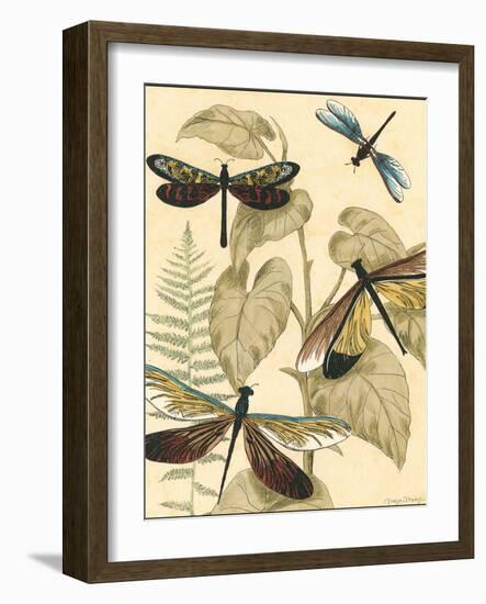 Small Graphic Dragonflies II-Megan Meagher-Framed Art Print