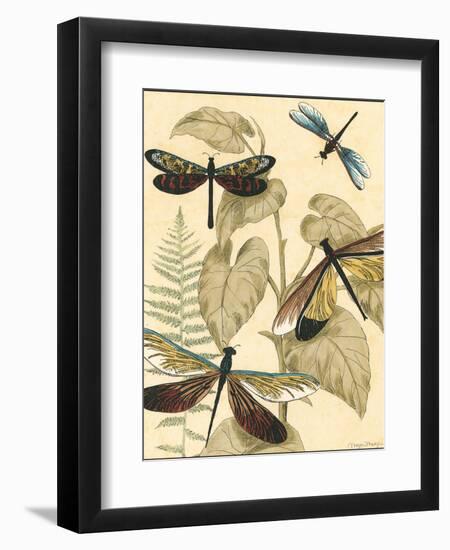 Small Graphic Dragonflies II-Megan Meagher-Framed Premium Giclee Print