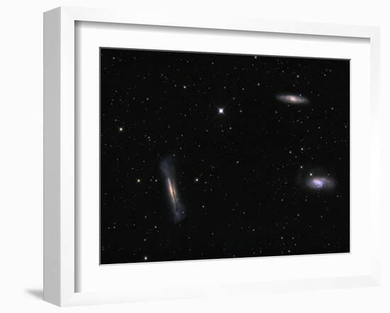 Small Group of Galaxies known as the Leo Triplet-Stocktrek Images-Framed Photographic Print