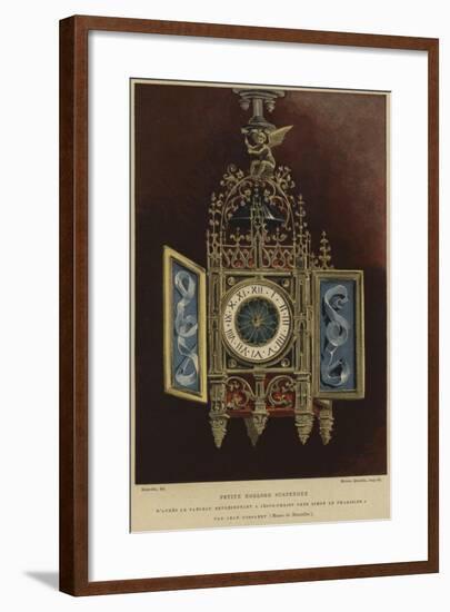 Small Hanging Clock-null-Framed Giclee Print