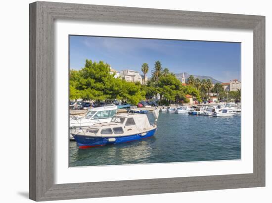 Small Harbour, Orebic, Dalmatia, Croatia, Europe-Frank Fell-Framed Photographic Print