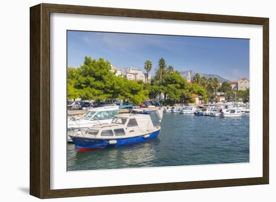 Small Harbour, Orebic, Dalmatia, Croatia, Europe-Frank Fell-Framed Photographic Print