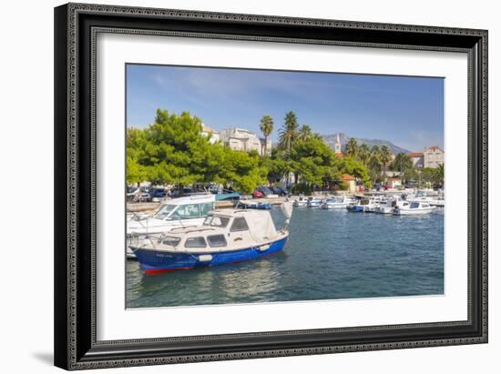 Small Harbour, Orebic, Dalmatia, Croatia, Europe-Frank Fell-Framed Photographic Print